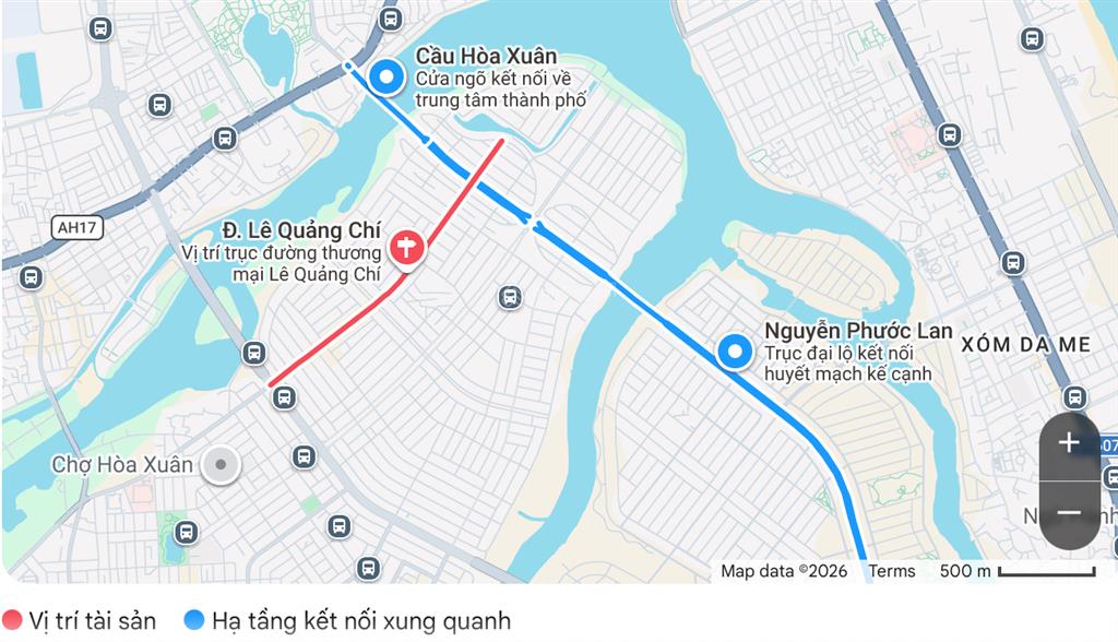 Bán 2 lô liền kề lê quảng chí, đông nam, gần lê sỹ. đoạn đẹp, giá 19 tỷ có tl 0934 880 ***