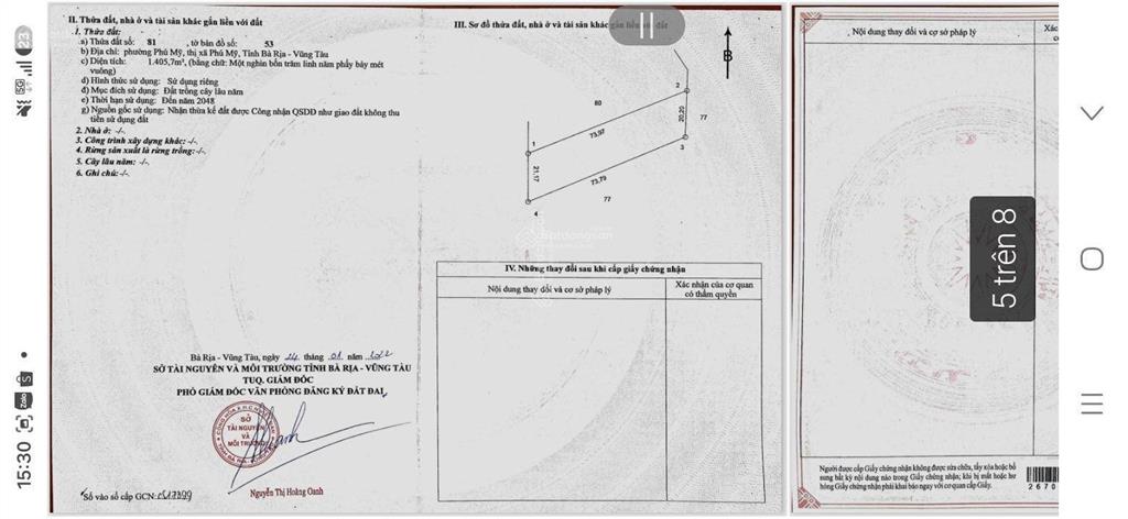 Bán đất vườn tràm vị trí vàng trung tâm phường phú mỹ, diện tích 4000 m2