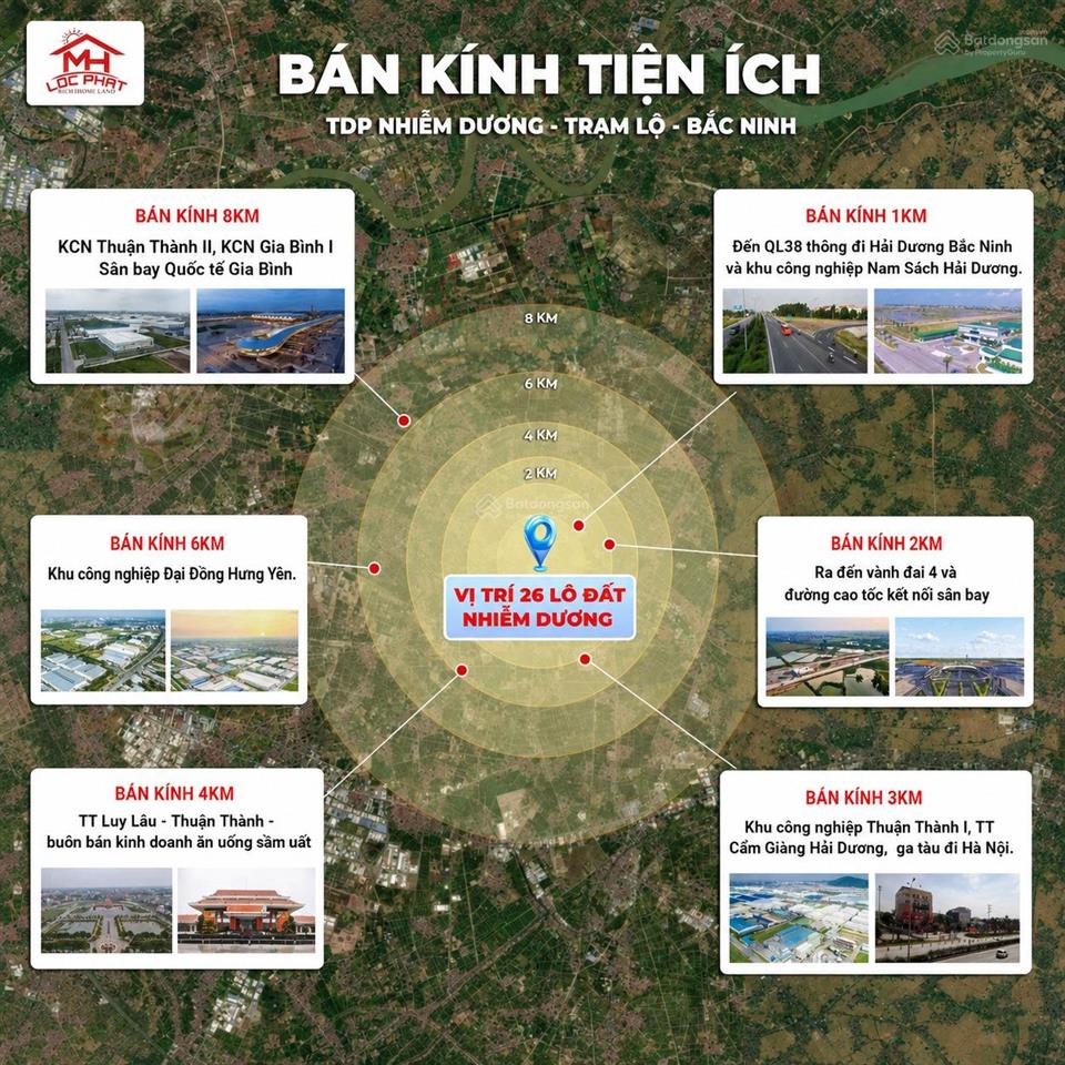 Không lo quy hoạch, vị trí đang đà phát triển, lô đất 90m2 tại tdp nhiễm dương, trạm lộ, bắc ninh
