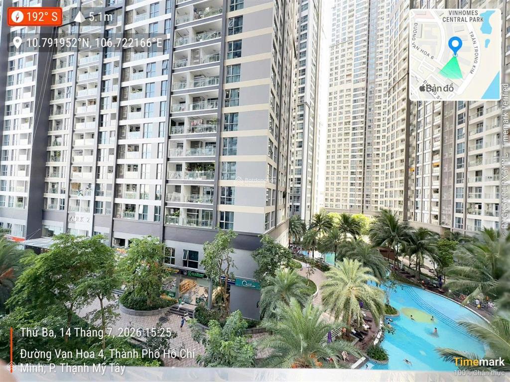 Giảm sâu 1 tỷ bán căn hộ 2pn tòa c3 vinhomes central park view thoáng đẹp giá 10 tỷ