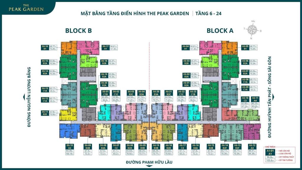 Bán căn hộ tại the peak garden, 2pn 2wc diện tích 70,34m2, giá bán chỉ 4 tỷ 780. 0916 226 ***.