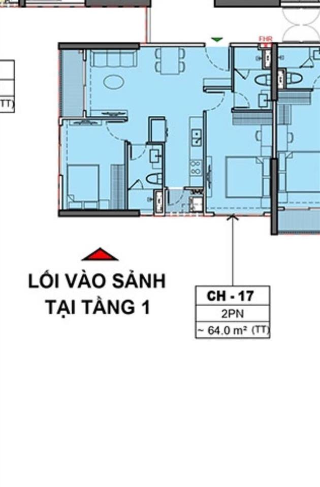 Căn góc 2pn siêu rẻ tòa pr1 hướng đông nam chỉ 4,35 tỷ 64m2 thông thủy view sông san hô cực chill
