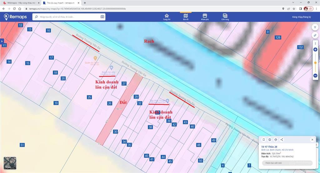 Cần bán đất mt trương văn đa bình lợi tp hcm có 333 m2 đất ở, giá 5.9 tỷ