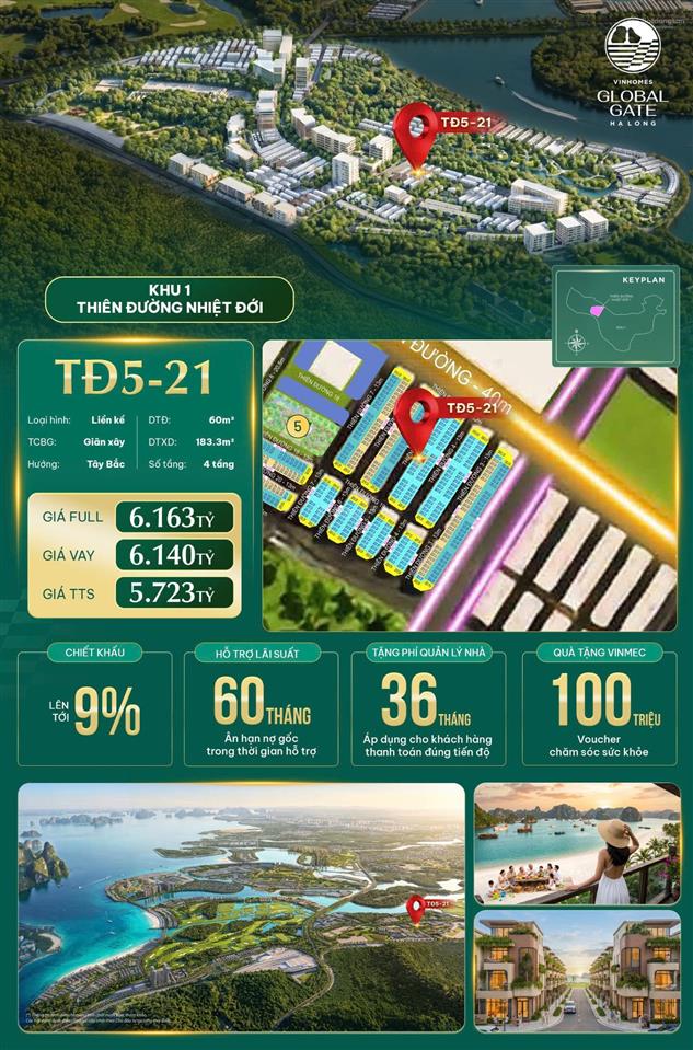 Hàng giá tốt phân khu thiên đường nhiệt đới 1 global gate hạ long