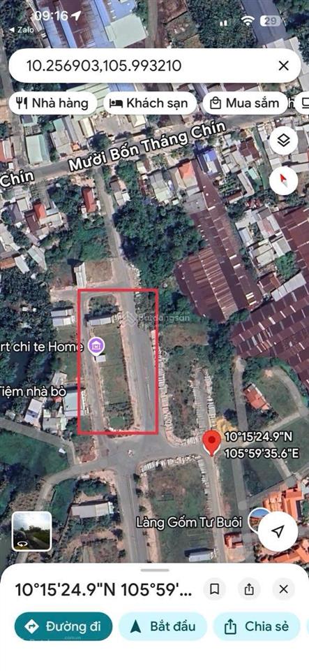 Bán nhanh nền đất 2 mặt tiền khu minh linh vĩnh long sầm uất tiện kinh doanh giới hạn