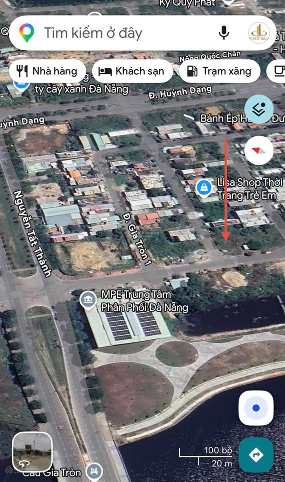 Bán lô góc 148m2 hòa hiệp 3, gần nguyễn tất thành nối dài