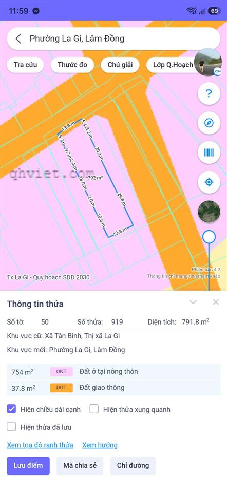 Bán đất gần biển 800m² có thổ cư sẵn, đường nguyễn thông giá chỉ 3 tỷ!