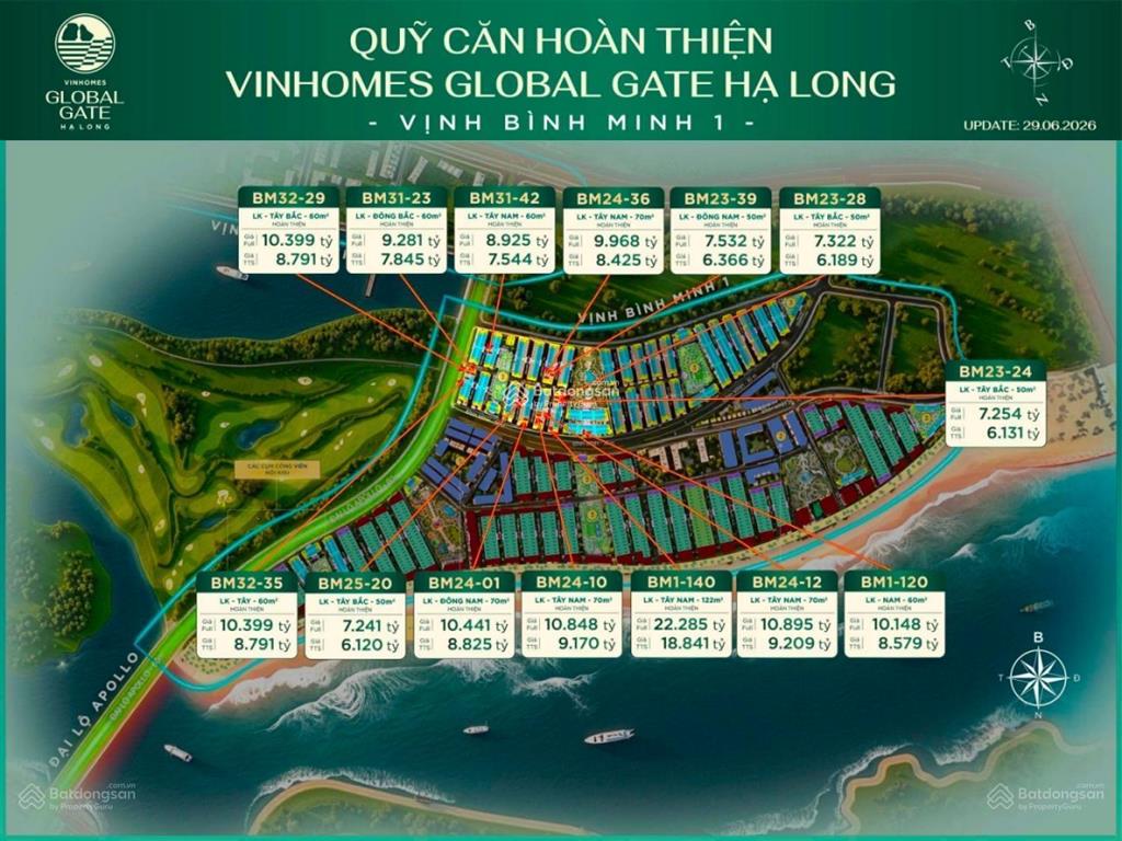Cập nhật hàng thị trường liền kề, biệt thự tháng 11/2026. giá áp voucher chỉ 4,5 tỷ/căn