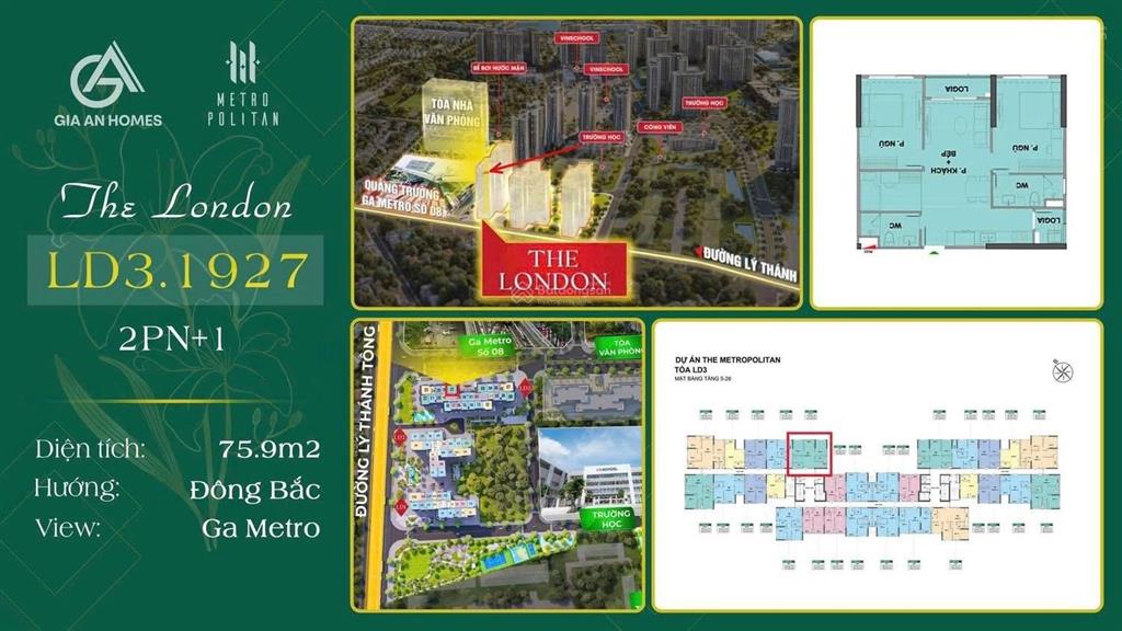 Em hằng cần bán gấp căn cc 2n+, 76m2 tại the london vinhomes ocean park, giá ưu đãi 5,168 tỷ