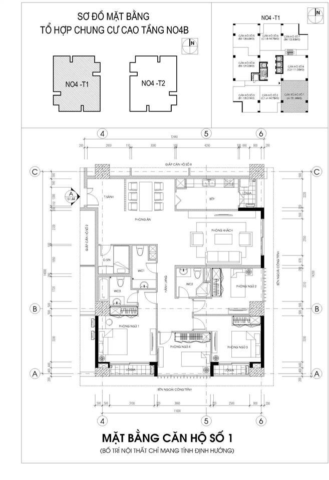 Bán căn hộ 4pn, 3wc tại n04b ngoại giao đoàn, giá siêu hời 108 triệu/m2, 151m2
