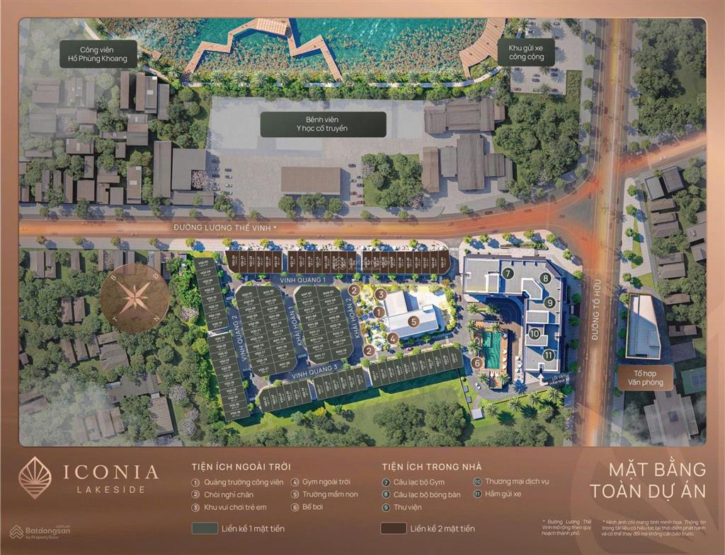 Căn giá rẻ liền kề 75m² dự án iconia lakeside tố hữu giá 30 tỷ, sổ đỏ lâu dài, miễn phí dv 10 năm