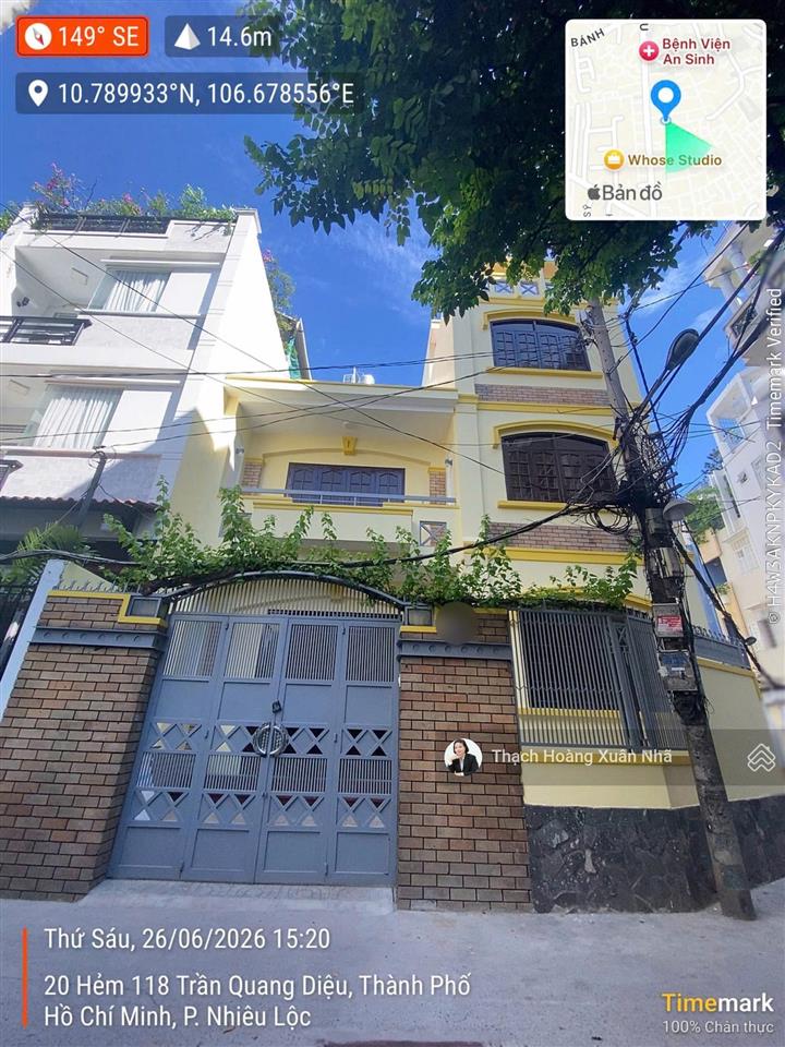 Một trong số ít! nhà đẹp, có sân vườn trần quang diệu, q3 dt 10 x 10m 4 tầng chỉ 19,5 tỷ