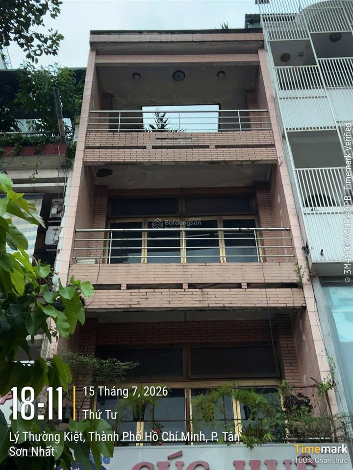Bán nhà mặt tiền lý thường kiệt quận tân bình (dt 4x25) nhà 5 lầu