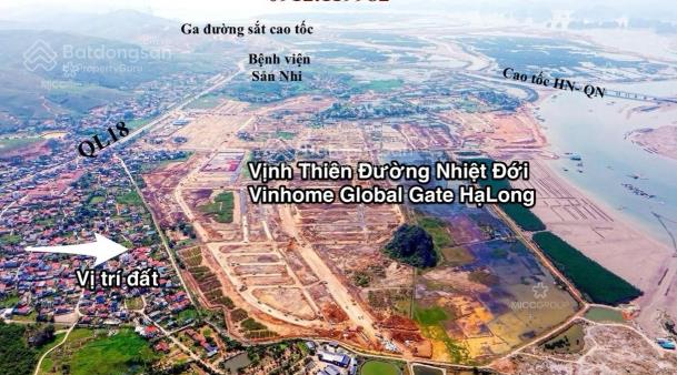 Lô đất 75m2 khu yên cư (tuần châu) ngay sát dự án vinhomes hạ long xanh chỉ 1.2 tỷ