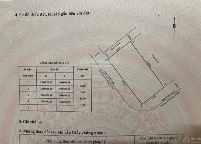 Chính chủ cần chuyển nhượng lô đất tái định cư ngã năm sân bay cát bi! lô 26, dt 7.4 x15 = 111 m2