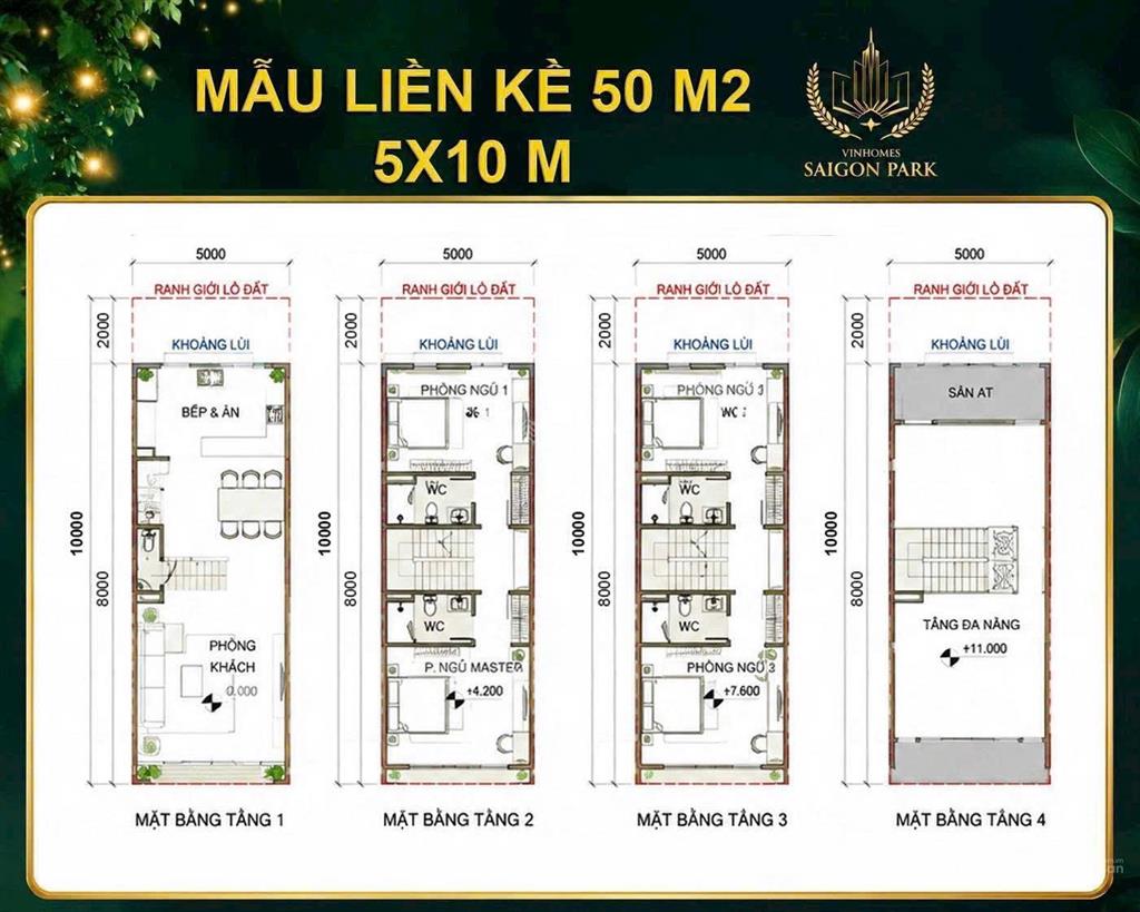 Bán cặp song sinh liền kề 5x10m giao lộ rộng 39m. đại lộ công viên 40m.