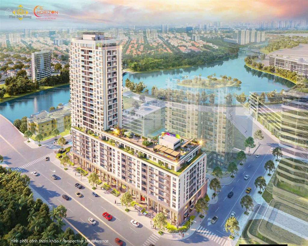 Hiếm có bán căn sân vườn the horizon hồ bán nguyệt, 135m2+20m2 sân, 3pn, thô, có ô xe, giá 20,5 tỷ