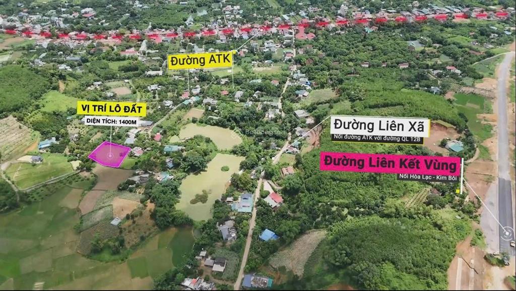 Bán đất nghỉ dưỡng kim bôi (1.400m2) kế bên vresort, đón sóng sun group