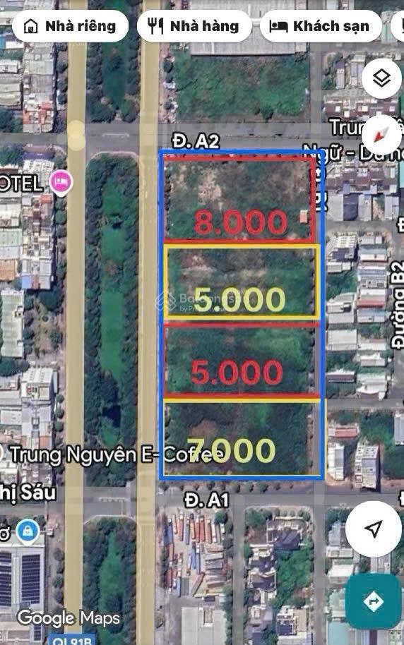 Bán 8000m2 đất gốc 2 mặt tiền đường võ nguyên giáp giá 40tr/m2