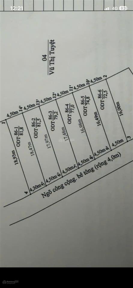 Giá f0 sở hữu đất bàng la, nam đồ sơn chỉ từ 1x triệu/m²
