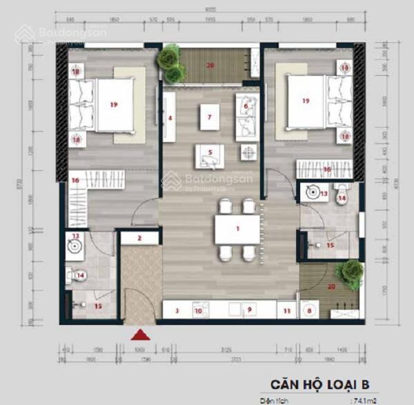 Bán căn 75m², 2pn, ecolife tố hữu, giá 6,4 tỷ