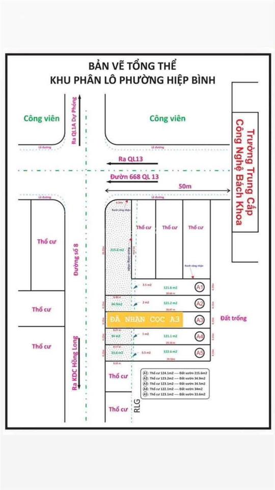 Hàng ngộp giá tốt cần bán gấp! lô góc 2 mặt tiền quốc lộ 13 giao đường số 8, hiệp bình phước