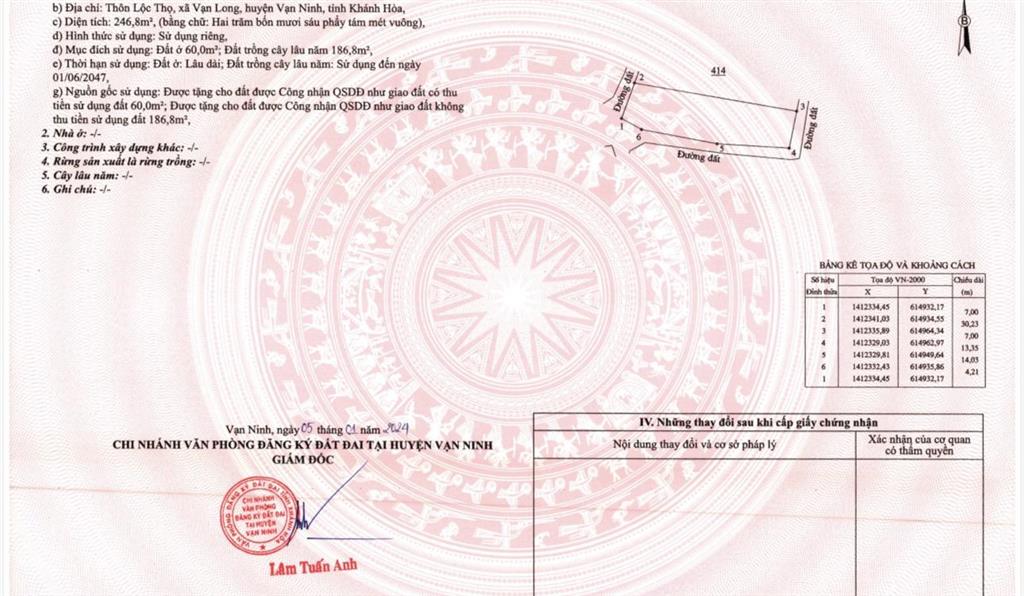 Bán đất vạn long vạn ninh (kkt bắc vân phong) vị trí đẹp, tiềm năng đầu tư tốt