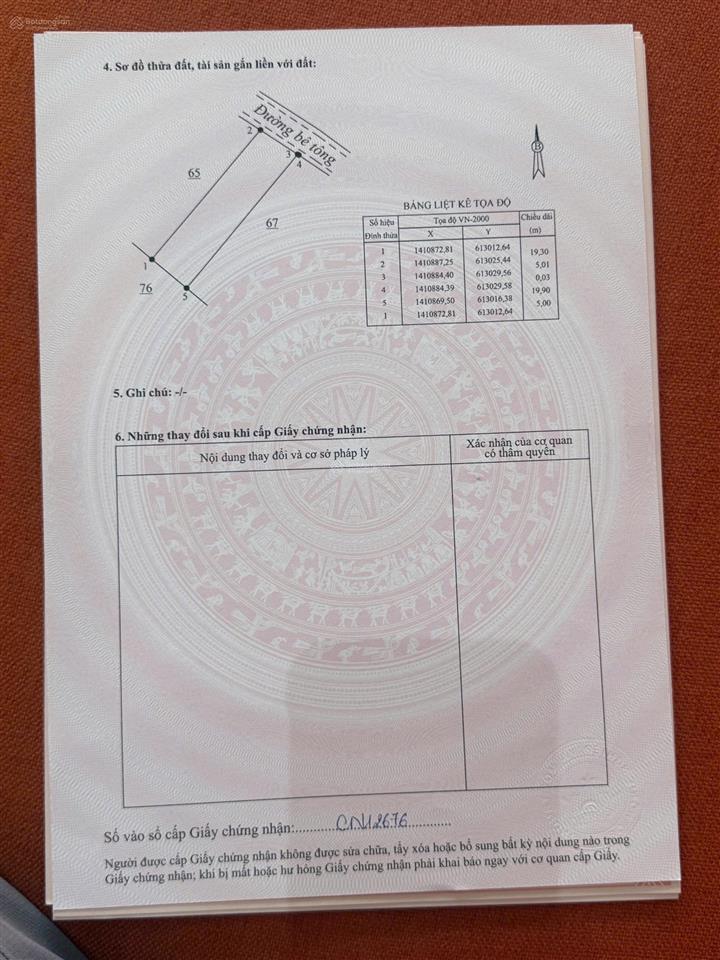 Bán gấp lô đất phù hợp đầu tư tu bông giá 18 tr/m (1,764 tỷ)