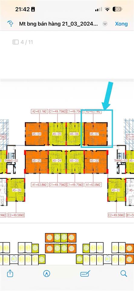 Bán chung cư thương mại ct3 kim chung tòa a tầng 5 07.28/7 này đến ngày ký. có hh 23tr. 43tr/m2