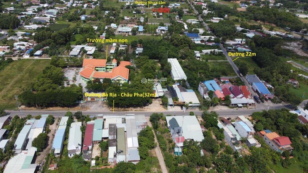 Bán gấp đất 300m2 full thổ cư đối diện ubnd châu pha sát cao tốc, kcn sonadezi. chỉ 1.3 tỷ/nền