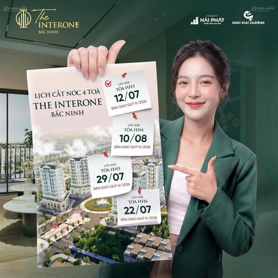 Mở bán đợt cuối căn hộ chung cư, giá trực tiếp cđt không chênh. chung cư interone bắc giang