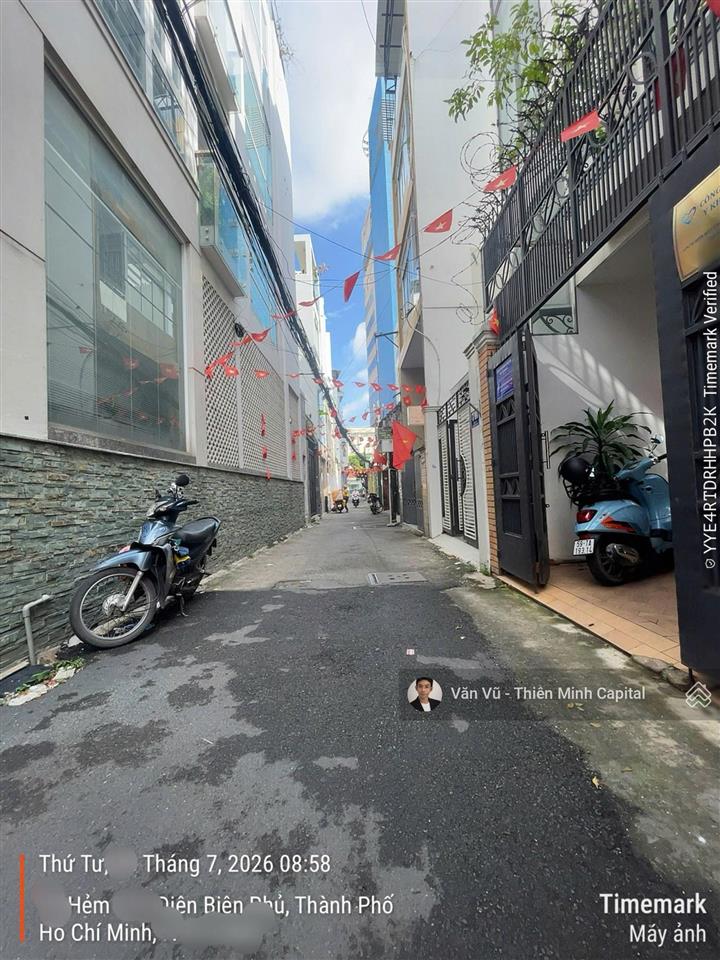 Khan hiếm! nhà điện biên phủ, quận 1. ngang khủng 5,5m. dtcn 56m23t đúc.dân trí cao.chỉ 11,8 tỷ