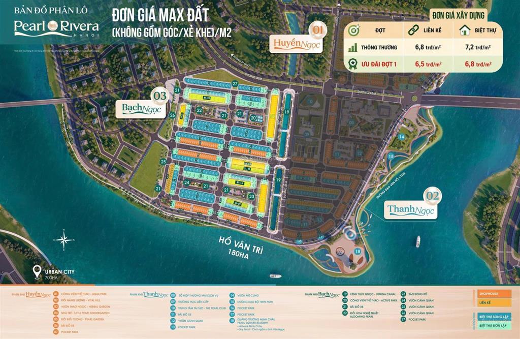 Nhận booking sớm liền kề pearl rivera hà nội giữ chỗ đẹp, giá f0 từ chủ đầu tư