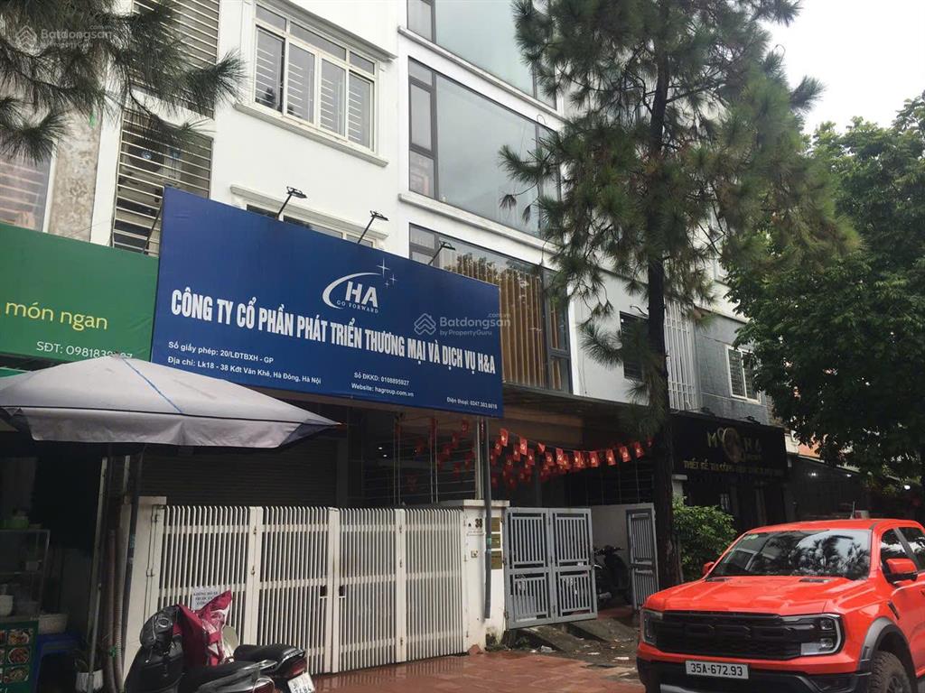 Bán liền kề kđt văn khê hà đông. vị trí kinh doanh đắc địa. giá nhỉnh 18 tỷ