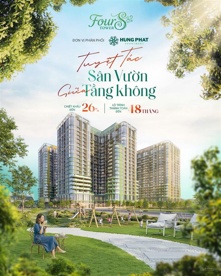 1 suất ngoại giao hiếm có căn sân vườn fours tower, đà nẵng, giá siêu hời 2,7 tỷ, tổng gần 100m2
