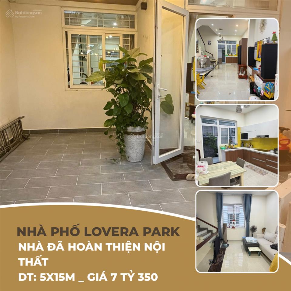 Nhà phố lovera park khang điền, kdc phong phú 4, bình hưng, tp.hcm 75m2, 80m2 giá từ 7 tỷ 350