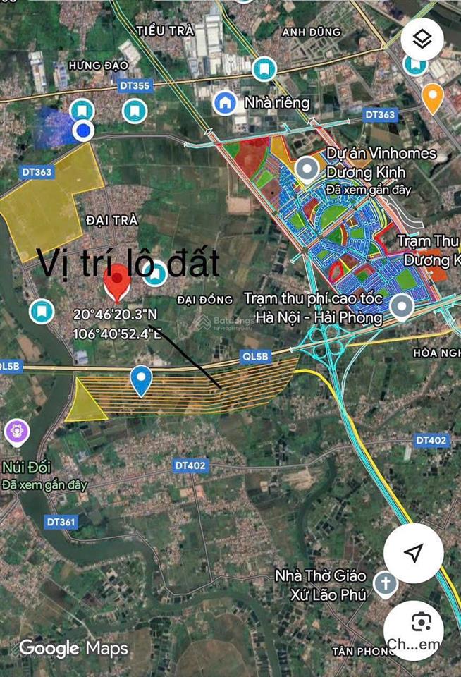 116,4m2 ngang 7,5m lô góc đường thôn 9m đông phương kiến thụy gần ga tàu, vinhomes. giá 3tỷ450tr