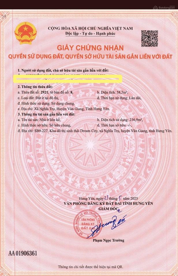 Bán gấp căn liền kề san hồ kđt dream city (vinhomes ocean park 2) giá thu về 8,4 tỷ