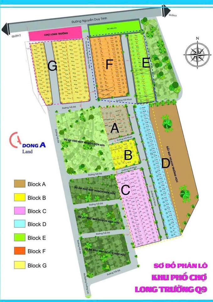 Bán đất hẻm 1502 bên hông chợ long trường q9 giá tốt