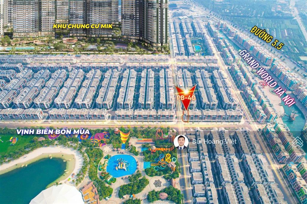 Góc phố biển siêu vip cửa ngõ biển hồ ocean, grand world, chỉ hơn 30 tỷ cho 155m2, 0962 284 ***