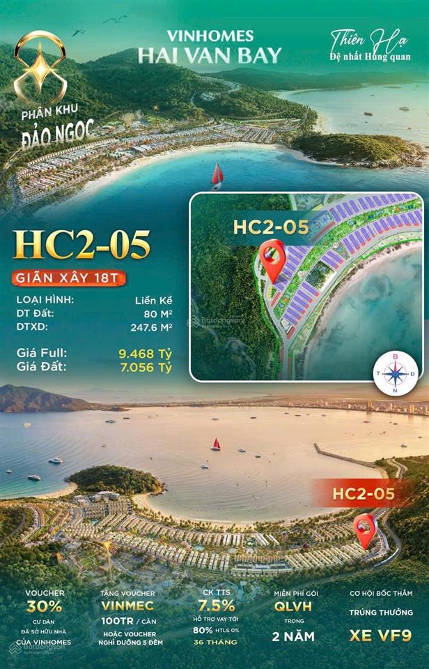 Căn liền kề 4 tầng giá hời phân khu đảo ngọc vinhomes hải vân bay, giá 9,4 tỷ. tts còn 7 tỷ