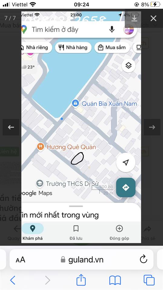 Bán nhanh lô đất diện tích 116m2 sổ đỏ chính chủ tại tổ dân phố sài, đường hào