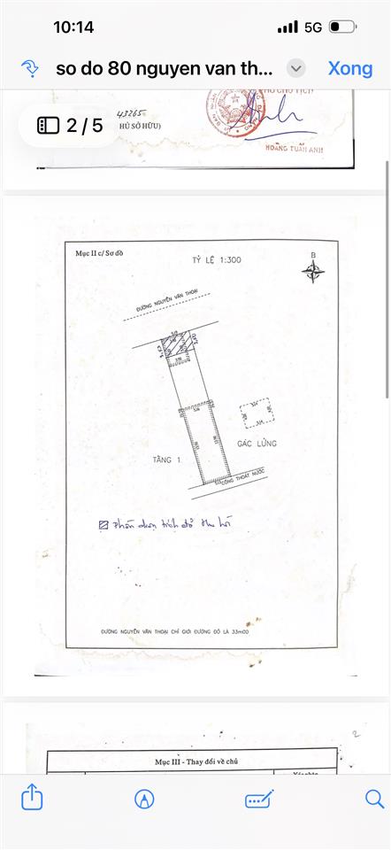 Bán nhà mặt tiền nguyễn văn thoại