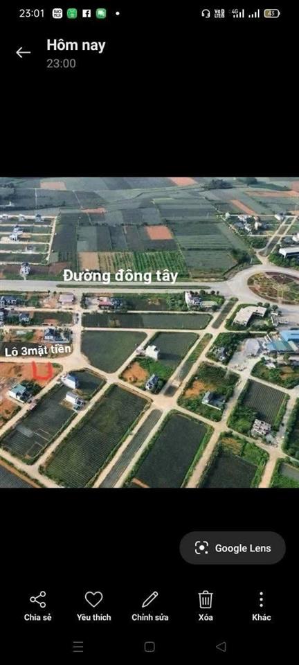 Bán lô đất 180m2 full thổ cư Thuộc Phường Tam Điệp – Ninh Bình.( lô đất 3 mặt tiền )