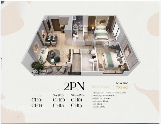 5 tỷ căn góc 2pn + 2wc, 65m2 tại victoria, ban công đông nam view bể bơi đẹp, em 0857 165 ***