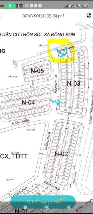 Bán đất 110m2, 6,1 tỷ tại đồng sơn, bắc giang
