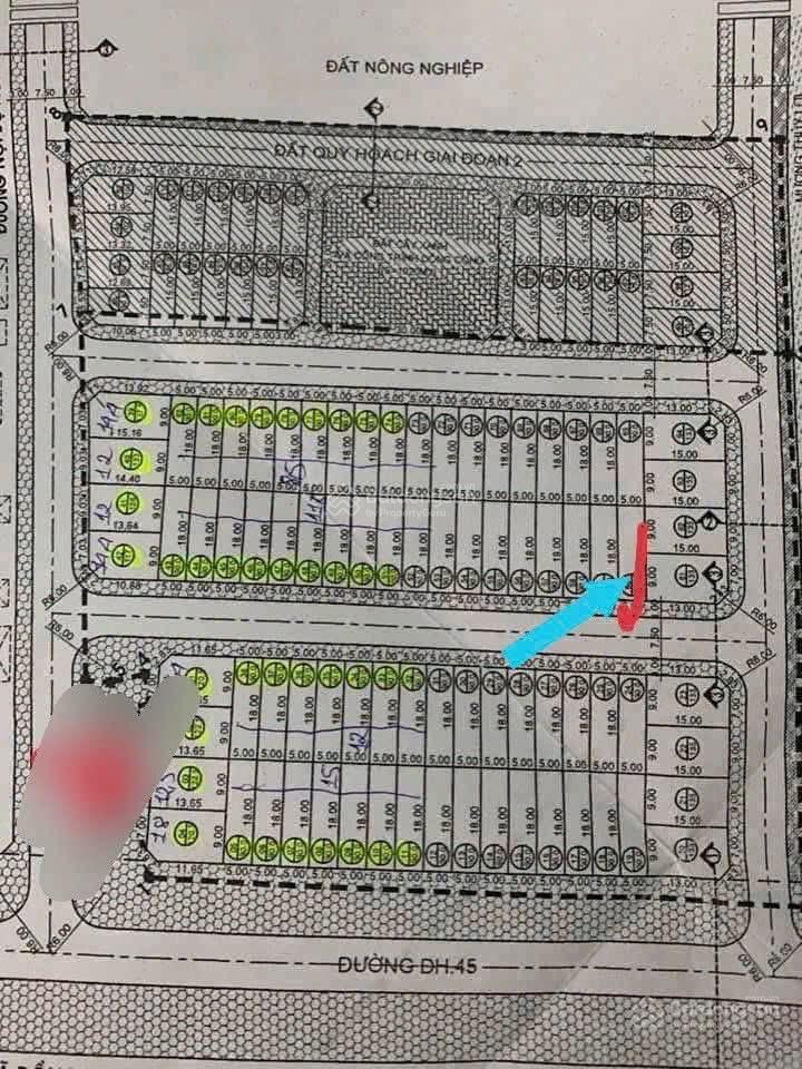 Giãn dân thanh long yên mỹ diện tích 90m2 đường trước đất rộng 13,5m, ngay trục đh 45