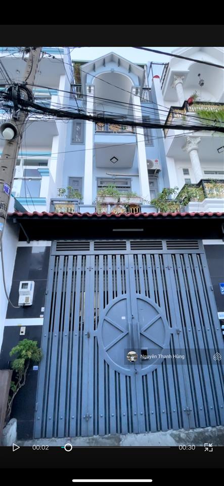 Bán nhà 4 tầng đúc hẻm xe hơi ht13 quận 12 giá rẻ 4,9 tỷ diện tích 64m2 (4x16)