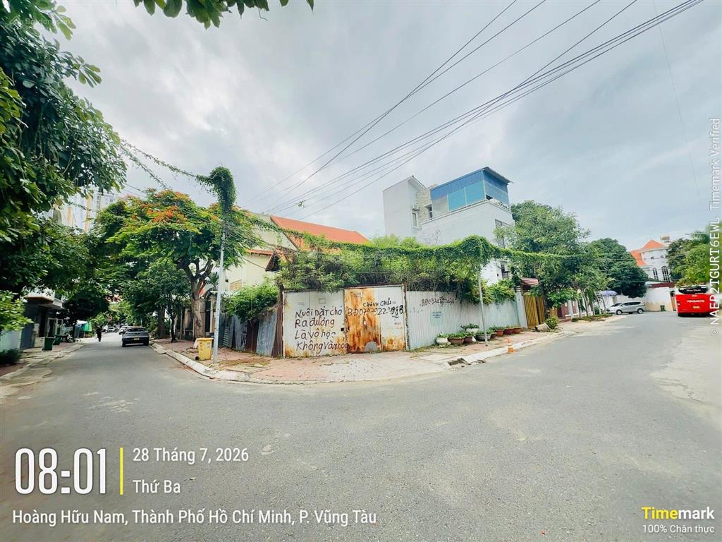 Bán đất xây biệt thự góc 2 mặt tiền khu á châu ngay biển bãi sau thùy vân, phường 2, tp. vũng tàu