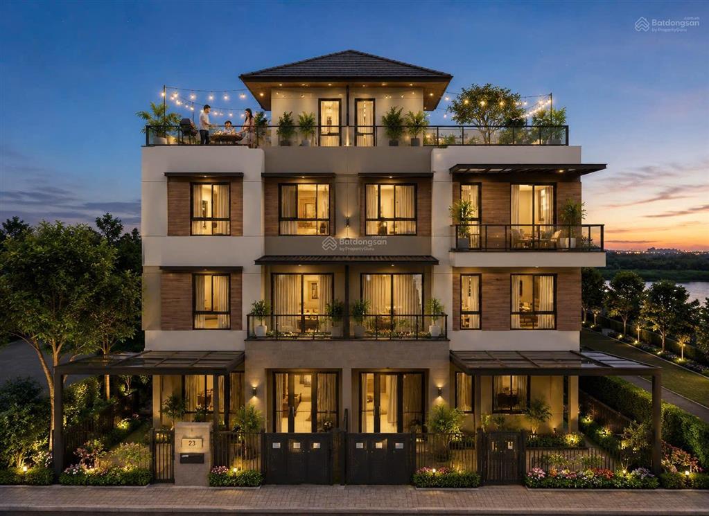 Nhà phố kênh đào trellia cove mizuki park 4 tầng